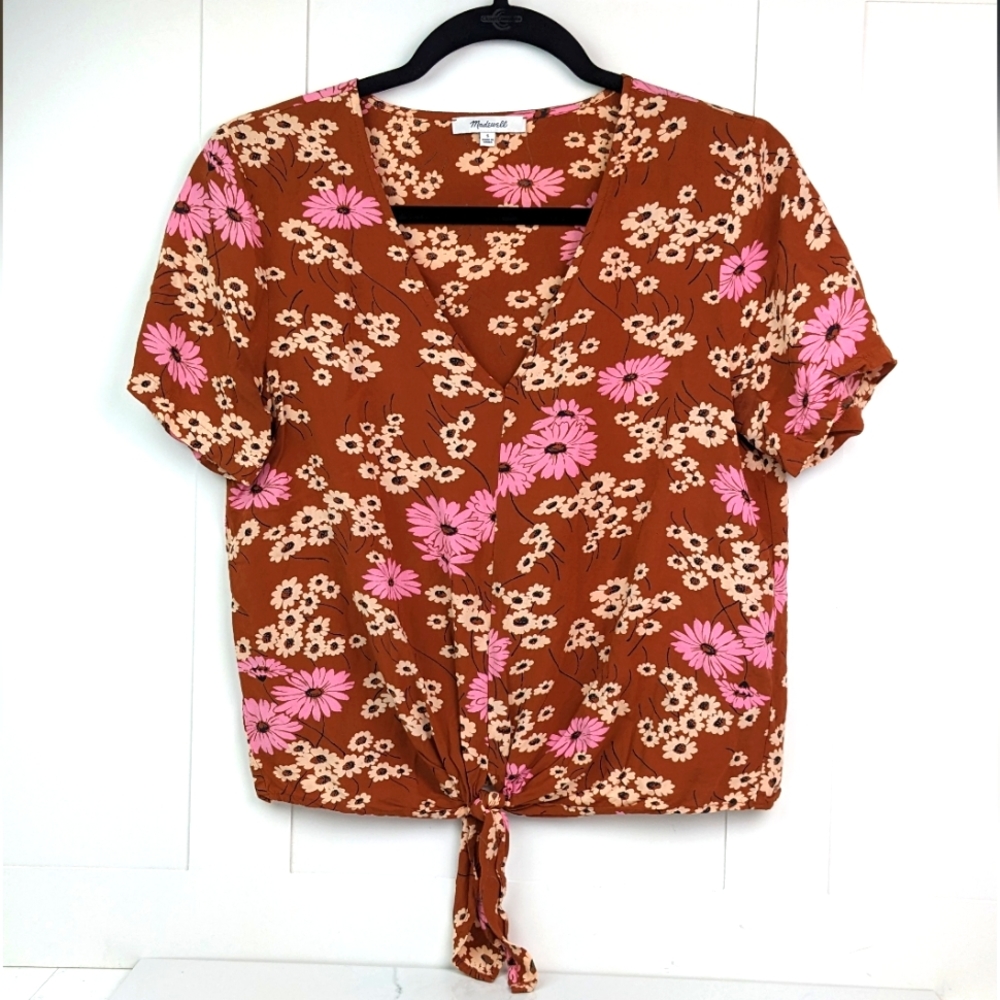Madewell Novel Tie Top Hillside Daisies